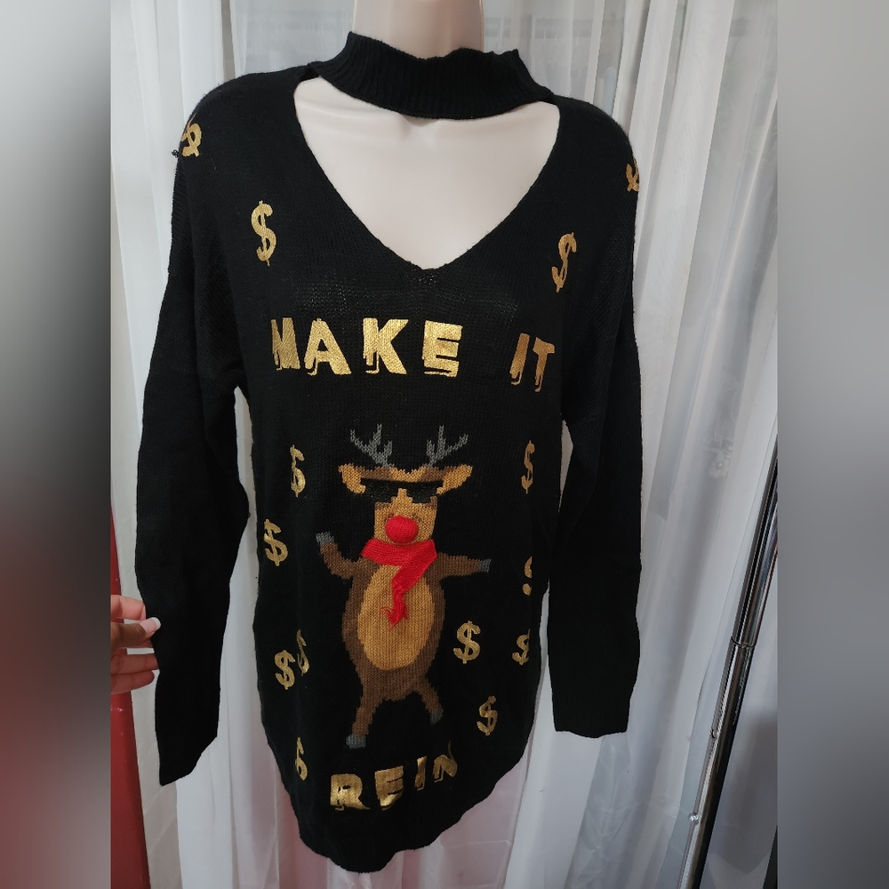 Make It Rein Christmas Sweater